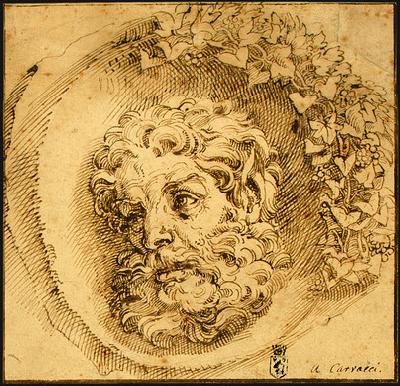  Head of a Faun in a Concave (roundel) dsf